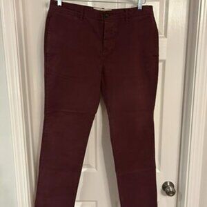 Jack Wills Size W35 Maroon Chinos